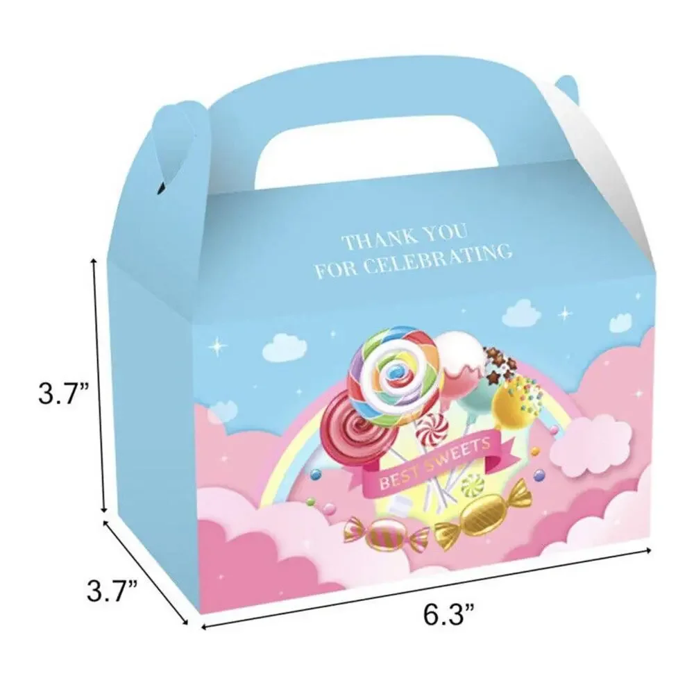 12 Pack Candyland Favor Goodie Goody Boxes Candy Sweet Treat Bags Thank You